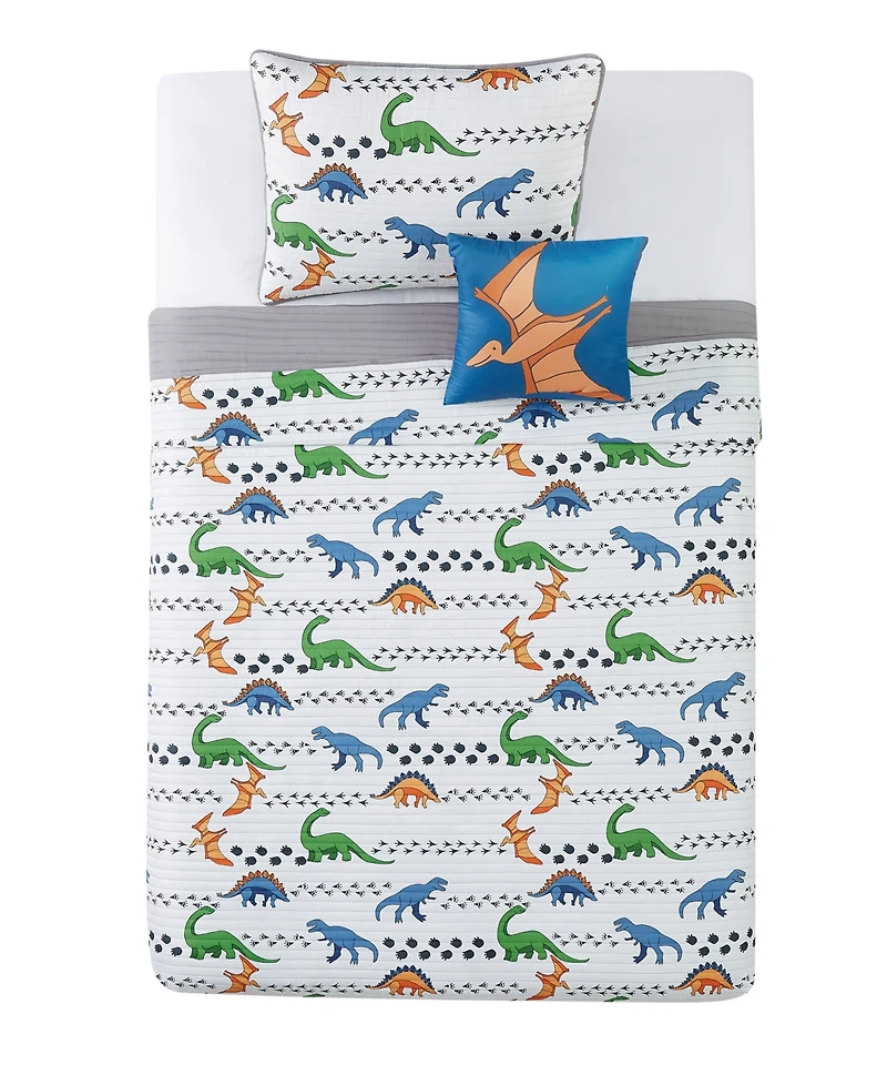 My World Kids Dino Tracks -Pc. Comforter Set