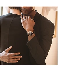 Bulova Men's Chronograph Black Rubber Strap Watch 44mm 98B104