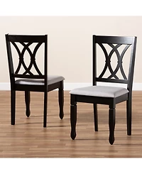Furniture Reneau Transitional 2 Piece Dining Chair Set with Seat