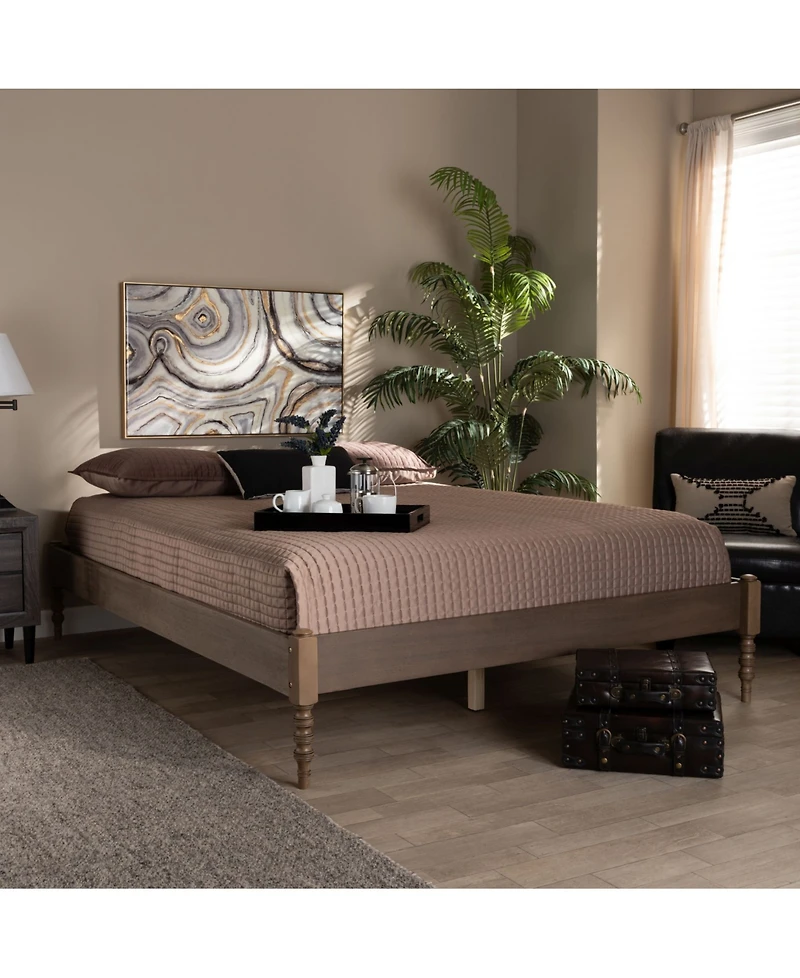 Furniture Cielle French Bohemian Queen Size Bed Frame