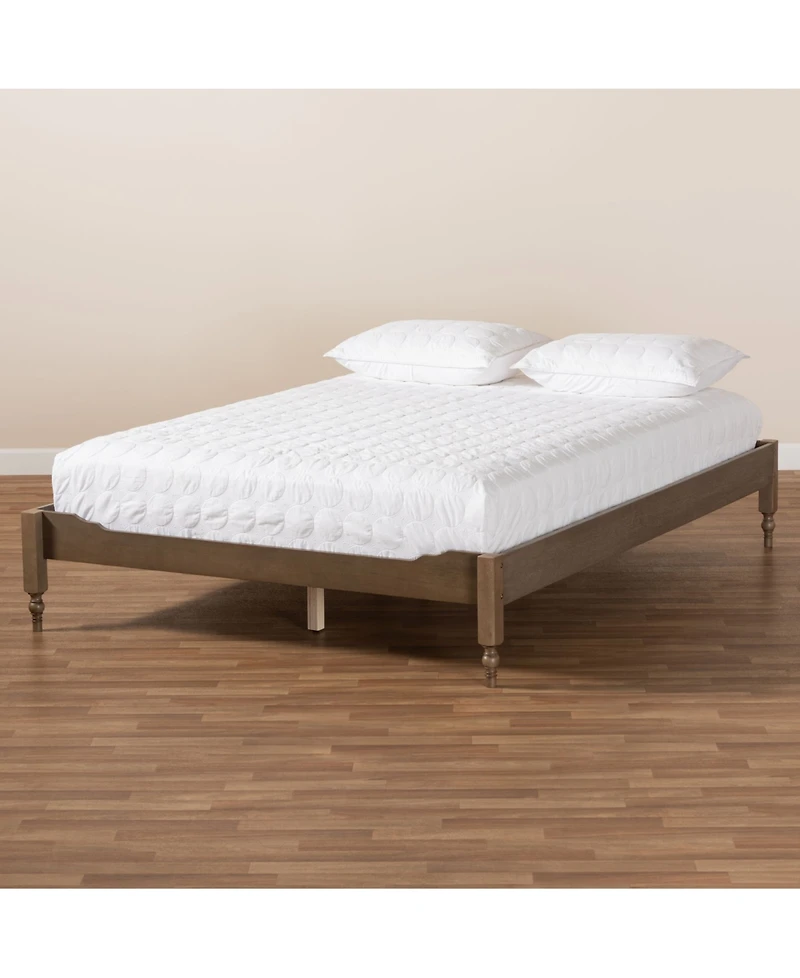 Furniture Laure French Bohemian Queen Size Bed Frame