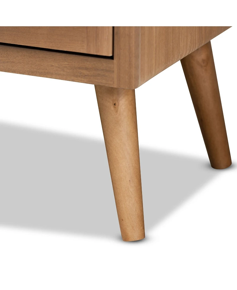 Furniture Alina Mid-Century Modern Finished 2 Door Accent Storage Cabinet