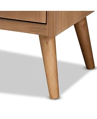 Furniture Alina Mid-Century Modern Finished 2 Door Accent Storage Cabinet