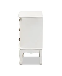 Furniture Gabrielle Victorian 3 Drawers Nightstand