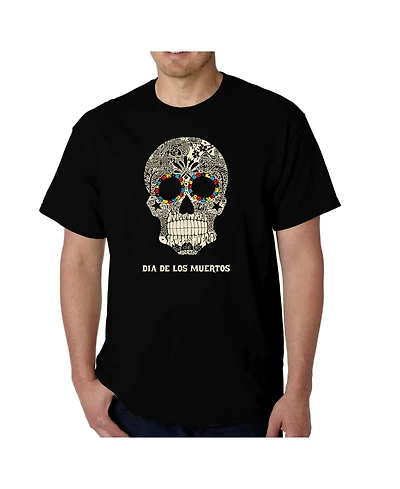La Pop Art Men's Word - Dia De Los Muertos T-Shirt