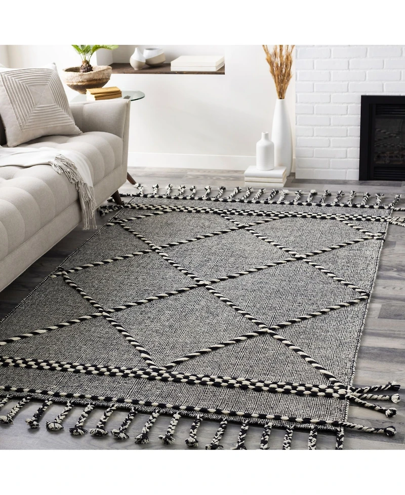 Closeout! Livabliss Apache Apa-2306 Black 5' x 7'6" Area Rug