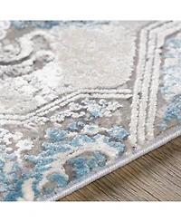 Surya Solar Sor- Gray 3' x 8' Runner Area Rug