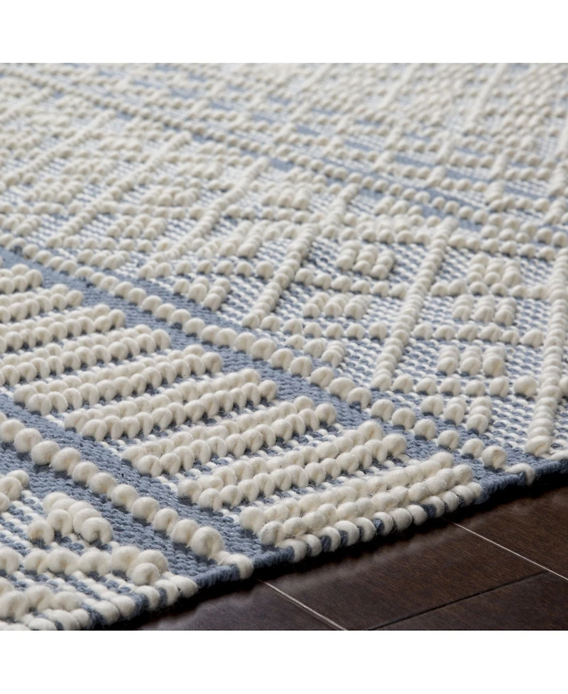 Closeout! Livabliss Farmhouse Tassels Fts-2301 Denim 2'6" x 8' Runner Area Rug