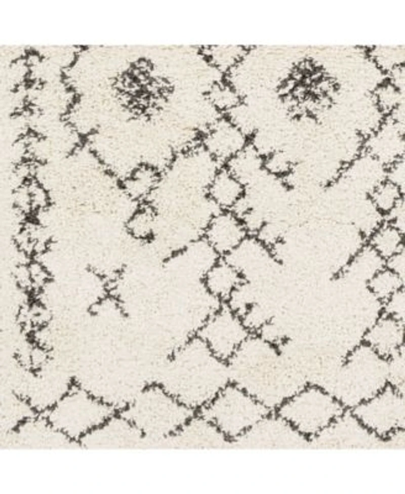 Livabliss Berber Shag Bbe Charcoal Area Rug