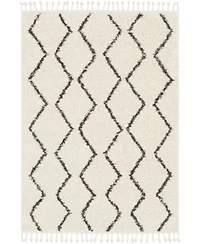Livabliss Berber Shag Bbe Charcoal Area Rug