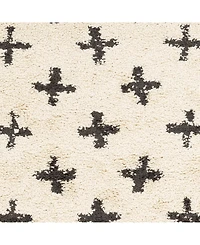 Livabliss Berber Shag Bbe- Charcoal 5'3" x 7'3" Area Rug