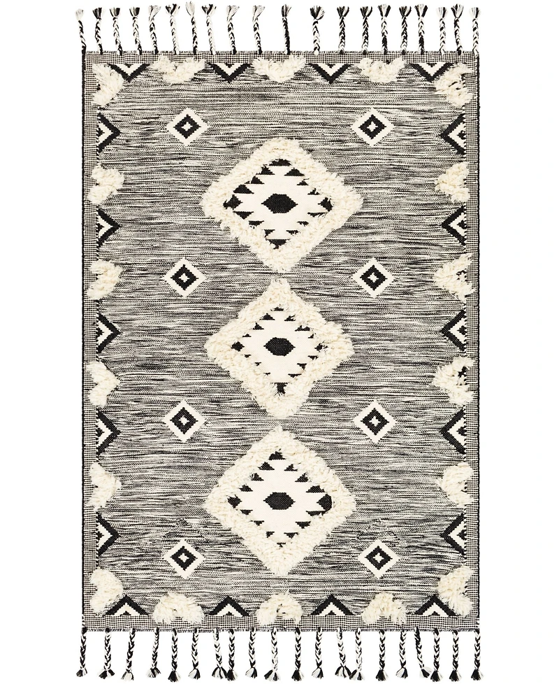Closeout! Livabliss Apache Apa- Black 3' x 5' Area Rug