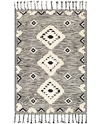 Closeout! Livabliss Apache Apa- Black 3' x 5' Area Rug