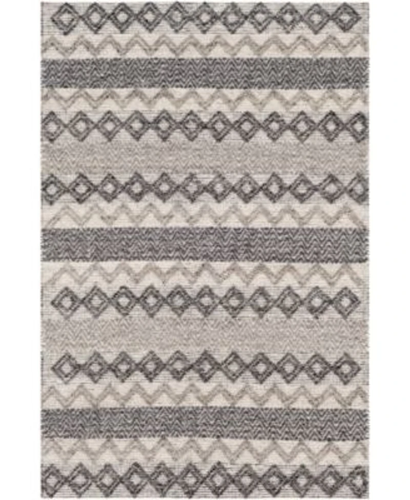 Surya Farmhouse Neutrals Fls 2302 Black Rug