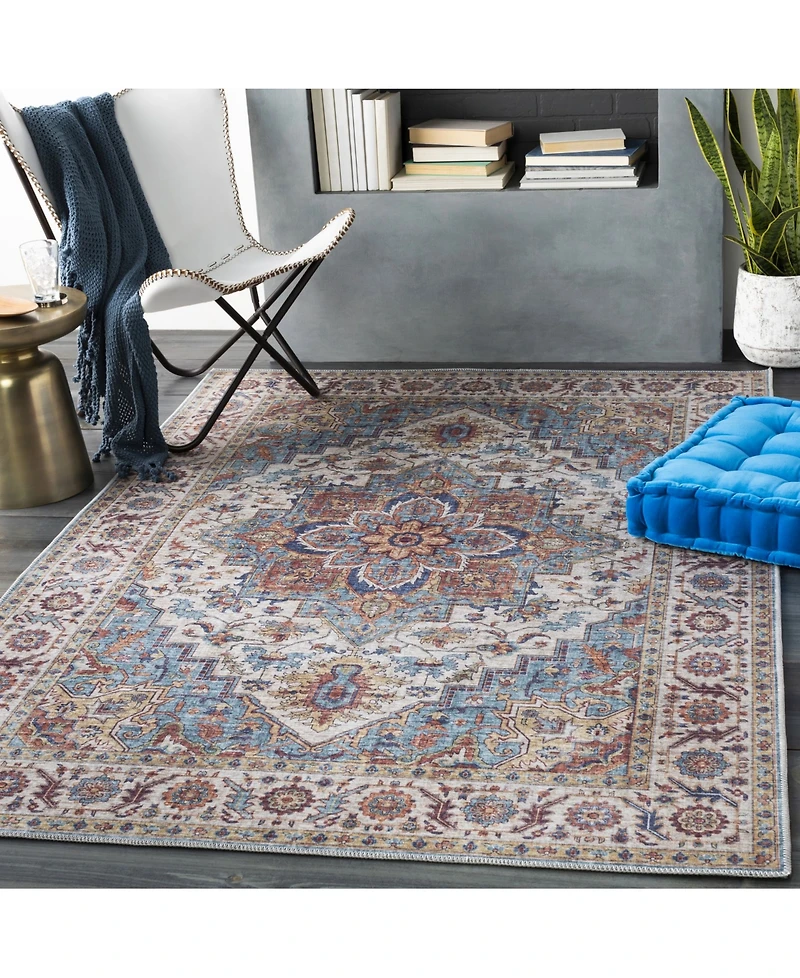 Livabliss Iris Irs-2301 Navy 2'3" x 3'9" Area Rug