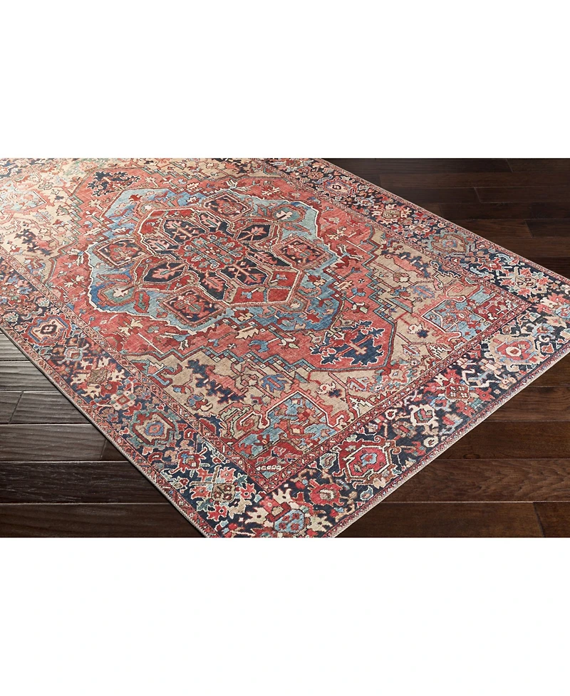 Livabliss Iris Irs-2310 Red 7'6" x 9'6" Area Rug