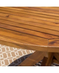 Noble House Stamford Outdoor Round Dining Table