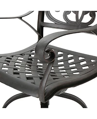Noble House Alfresco Outdoor Cast Barstools, Set of 2