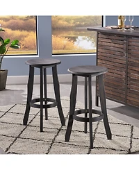 Noble House Ruthie Indoor Barstools, Set of 2