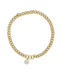 Ettika Crystal Disc Charm Chain Women's Necklace