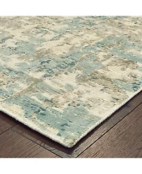 Oriental Weavers Formations 70007 Blue 6' x 9' Area Rug