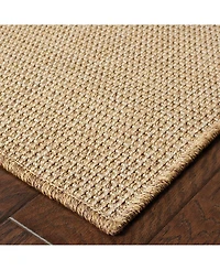 Oriental Weavers Karavia 2067X Sand 6'7" x 9'6" Outdoor Area Rug