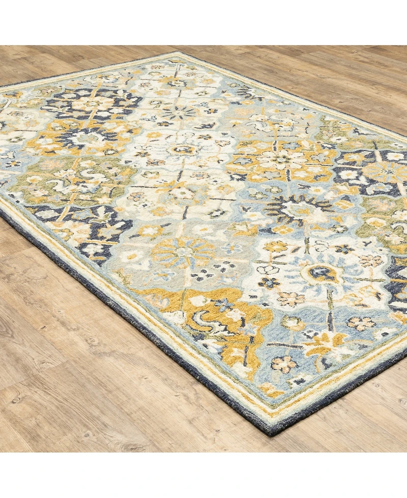 Oriental Weavers Alfresco 28406 Blue 5' x 8' Area Rug