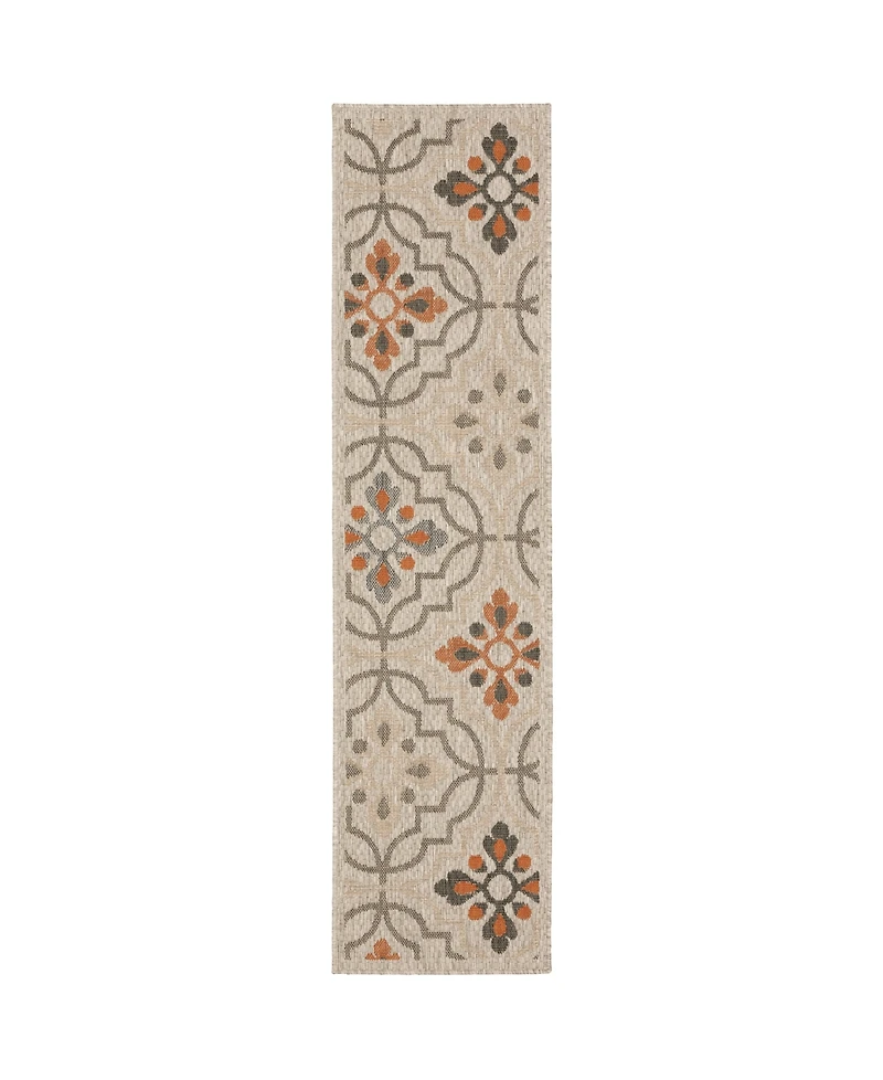 Oriental Weavers Latitude 709 Gray 1'10" x 7'6" Runner Rug