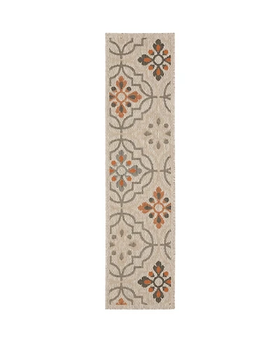 Oriental Weavers Latitude 709 Gray 1'10" x 7'6" Runner Rug