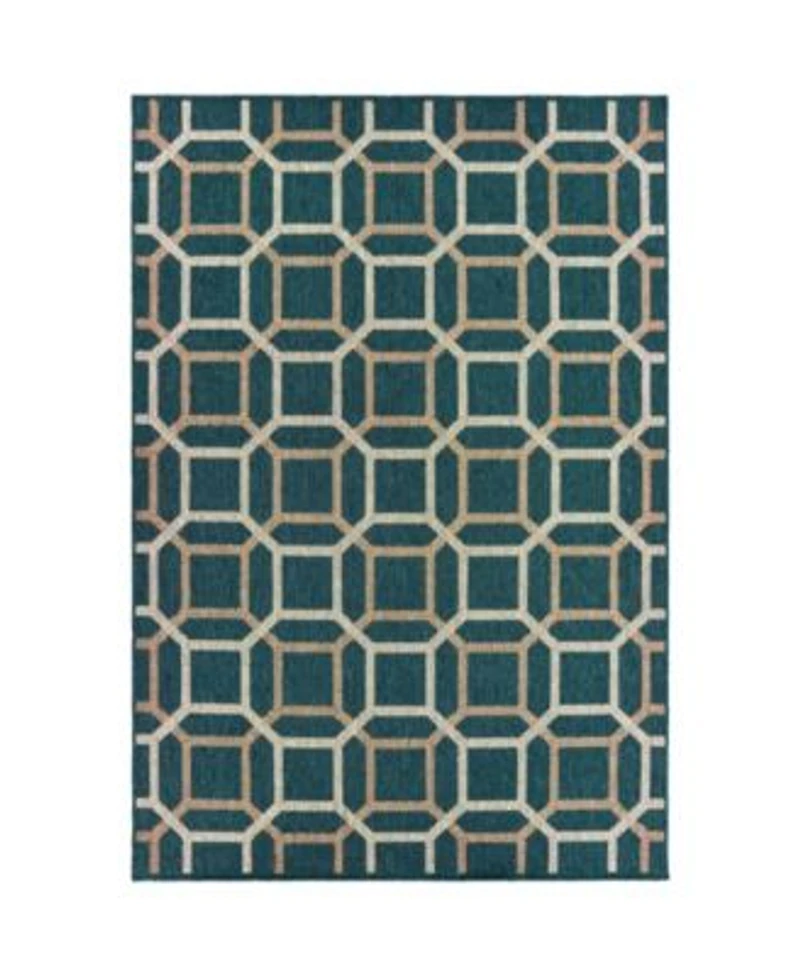 Oriental Weavers Latitude 806b3 Blue Area Rug
