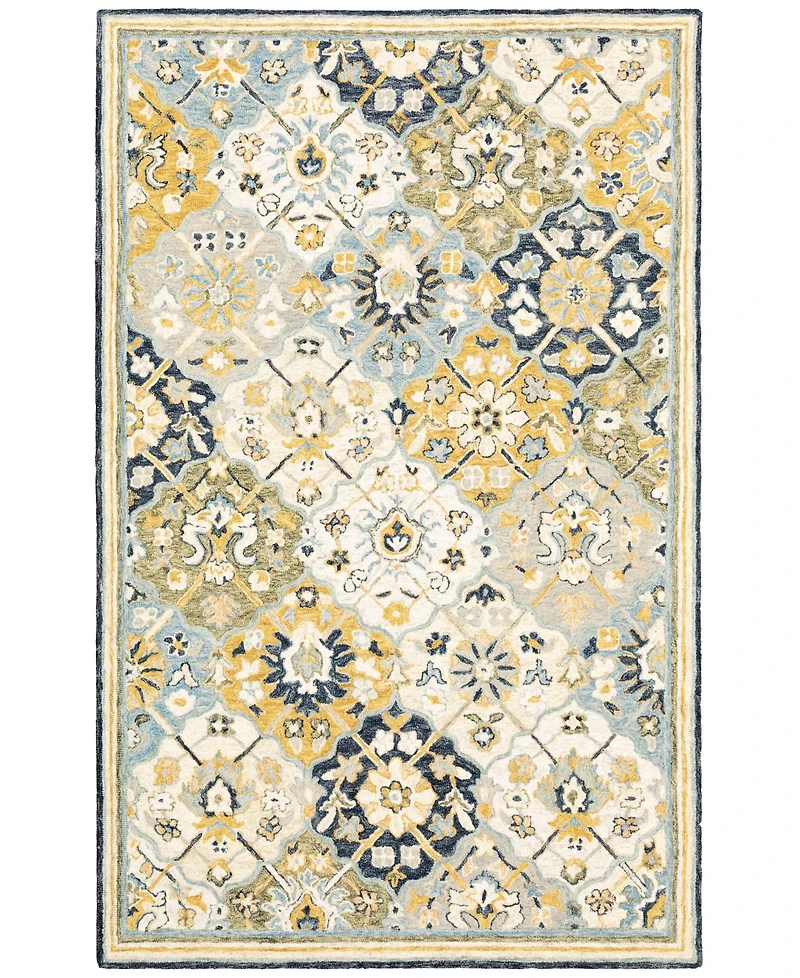 Oriental Weavers Alfresco 28406 Blue 5' x 8' Area Rug