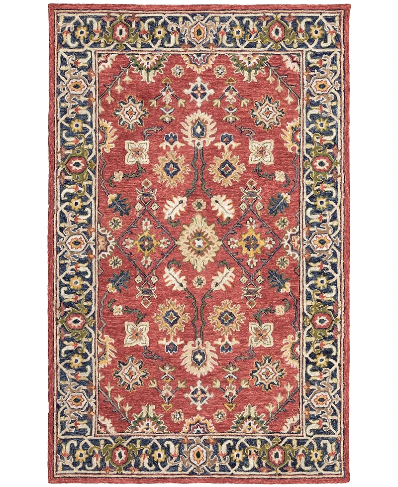 Oriental Weavers Alfresco 28404 Red 5' x 8' Area Rug