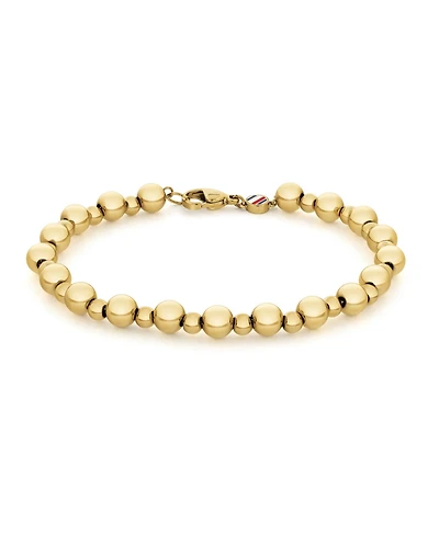 Tommy Hilfiger Women's Gold-Tone Bead Chain Bracelet
