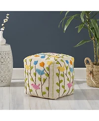 Noble House Almodi Boho Ottoman Pouf