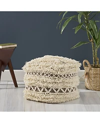 Noble House Billie Boho Ottoman Pouf