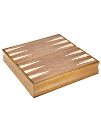 Hey Play 7-In-1 Classic Wooden Board Game Set - Old Fashioned Family Game Night Cards, Dice, Chess, Checkers, Backgammon, Dominoes And Cribbage