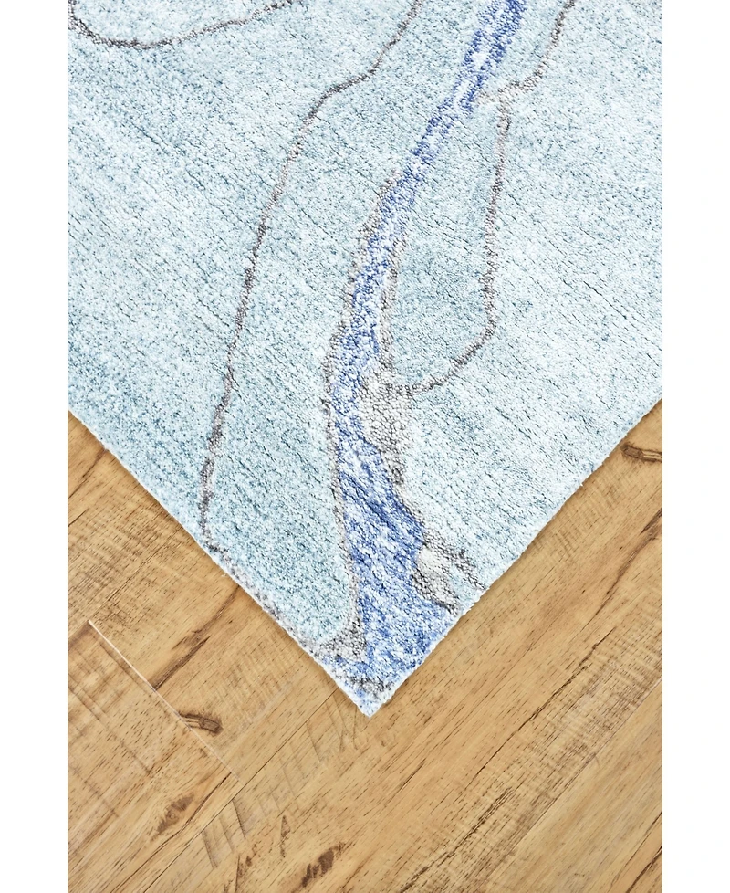 Closeout! Feizy Cosmo R8624 Robins Egg 5' x 8' Area Rug