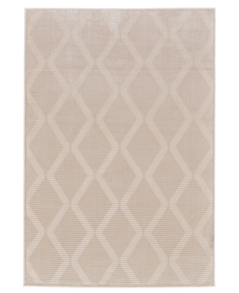 Feizy Prasad R3678 Cream 5' x 8' Area Rug