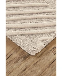 Feizy Enzo R8737 Ivory 3'6" x 5'6" Area Rug