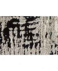 Feizy Micah R3339 Black 2'10" x 7'10" Runner Rug