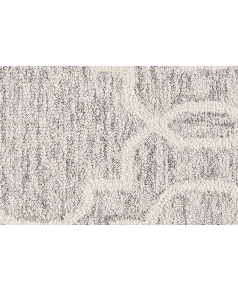 Feizy Belfort R8775 Silver 5' x 8' Area Rug