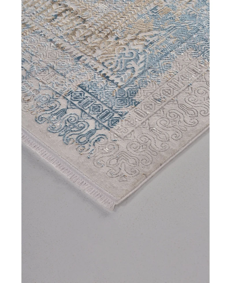 Feizy Cadiz R3890 Blue 2'2" x 3'2" Area Rug