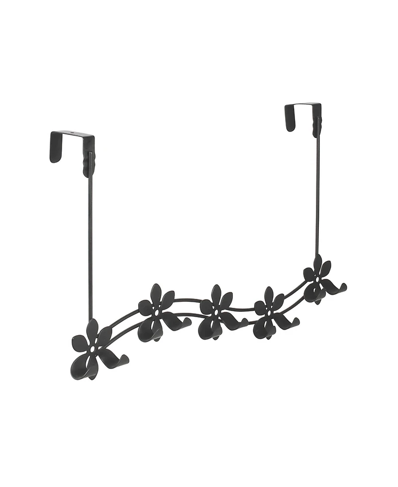Spectrum Flower Over The Door 5-Hook Rack