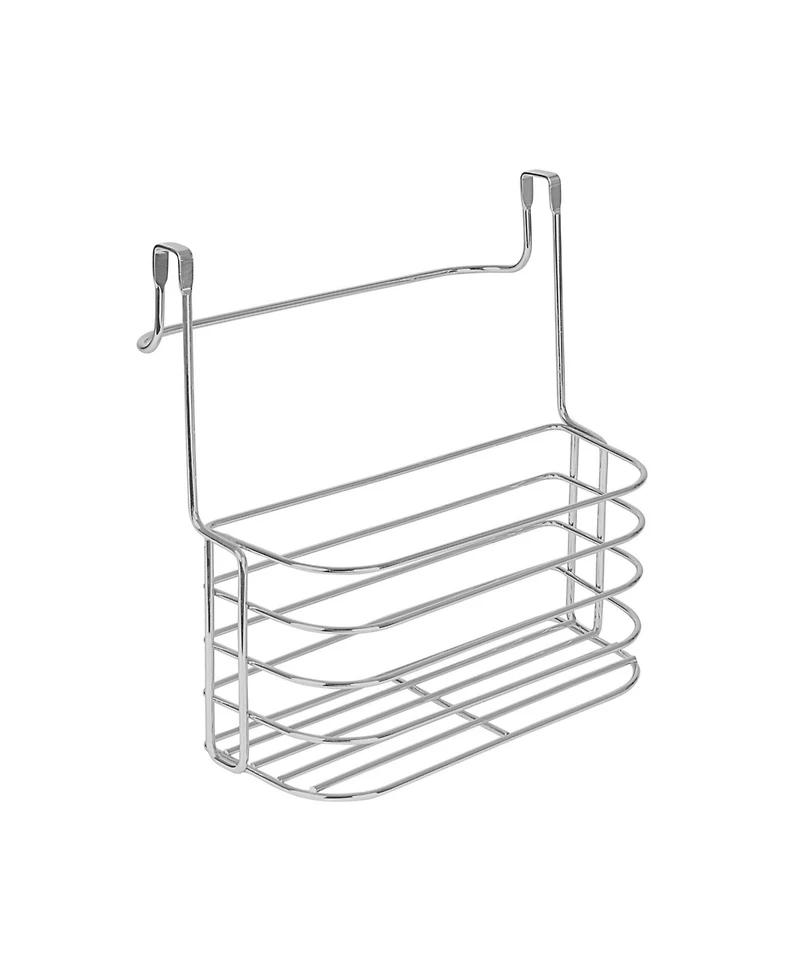 Spectrum Duo Over The Cabinet Towel Bar Basket, Medium