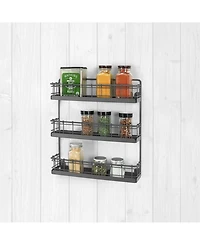 Spectrum Vintage-like Living Wall Mount 3-Tier Spice Rack