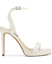 Nine West Women's Zadie Square Toe Stiletto Heel Dress Sandals