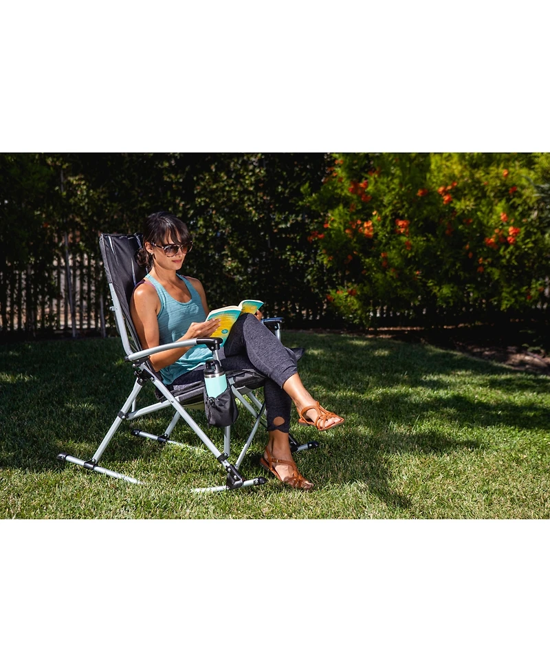 Oniva by Picnic Time Outdoor Rocking Camp Chair