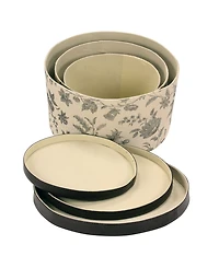 Round Hat Boxes, Set of 3