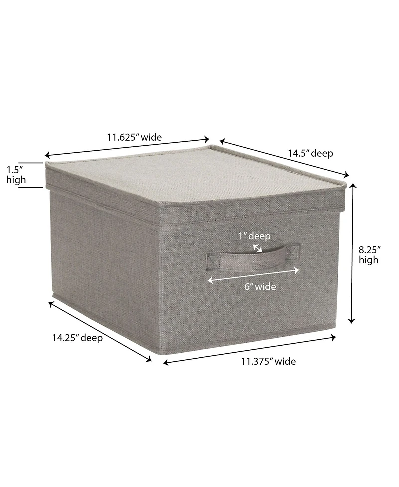 Household Essentials Large Fabric Storage Bins 2 Pack