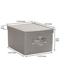 Household Essentials Large Fabric Storage Bins 2 Pack